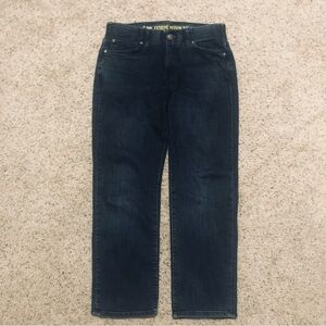 Lee Performance Extreme Motion Jeans 32x28 Straight Fit Tapered Leg Dark Wash